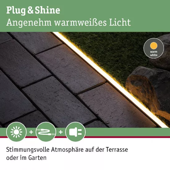 Paulmann 94216 Plug & Shine Neon LED Stripe Aluminiumprofil 1m
