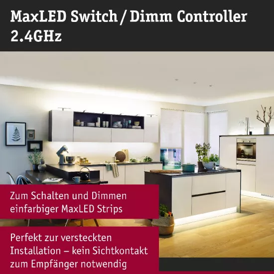 Paulmann 70619 MaxLED Dimm/Schalt Controller max. 144W inkl. Funkfernbedienung