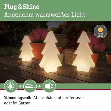 Paulmann 94185 Plug&Shine Lichtobjekt Tree IP67 3000K 24V