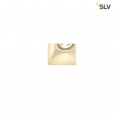 SLV 148071 Plastra Einbauleuchte QPAR51 eckig weißer Gips