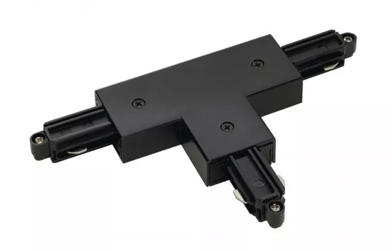 SLV T-Verbinder für 1-Phasen HV-Stromschiene Aufbauversion schwarz Erde rechts 143080