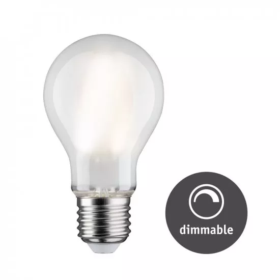 Paulmann 28815 LED Filament Standardform Weiß/Matt 9W E27 Neutralweiß dimmbar