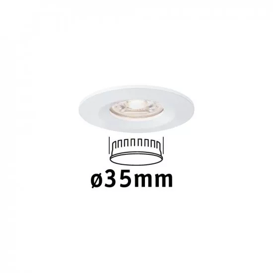 Paulmann 94298 LED Einbauleuchte Nova mini starr IP44 1x4W 2.700K Weiß matt 230V