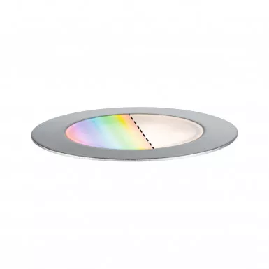 Paulmann 94751 Plug & Shine LED Bodeneinbauleuchte Smart Home Zigbee Floor RGBW Einzelleuchte IP67 RGBW 2W Edelstahl