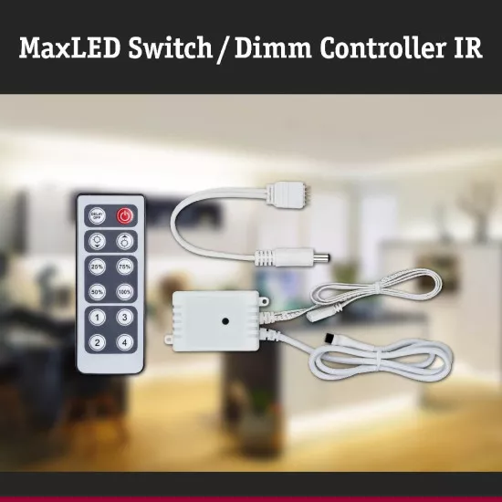 Paulmann 70683 MaxLED Dimm/Schalt Controller max. 144W inkl. IR-Fernbedienung