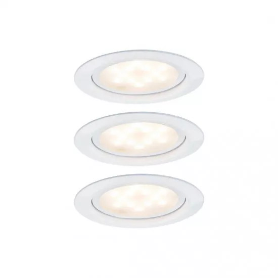 Paulmann 93554 Möbeleinbauleuchten-Set Micro Line LED Weiß, 3er Set