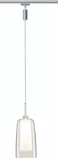 Paulmann 94998 URail LED Pendulum Arido II 5W GU10 Chrom matt mit klarem und satiniertem Glas