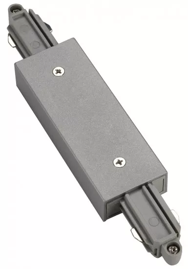 SLV Längsverbinder für 1-Phasen HV-Stromschiene silbergrau mit Einspeisemöglichkeit 143102