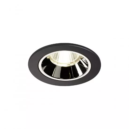 SLV Numinos DL S Deckeneinbauleuchte LED 8,6W 750lm 4000K 20° inkl. Blattfedern schwarz / chrom
