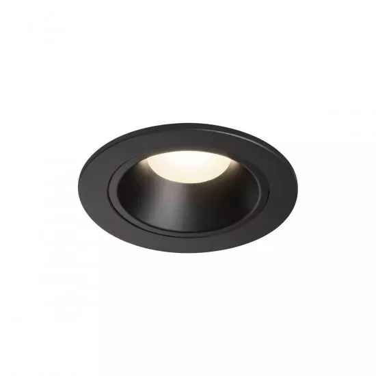 SLV Numinos DL S Deckeneinbauleuchte LED 8,6W 730lm 4000K 55° inkl. Blattfedern schwarz / schwarz
