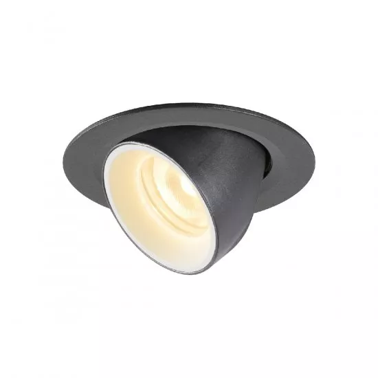 SLV Numinos Gimble XS LED Deckeneinbauleuchte 7W 720lm 3000K 55° dreh- und schwenkbar schwarz/weiß