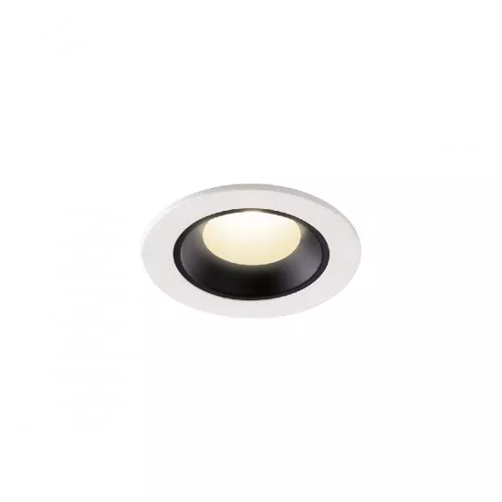 SLV Numinos XS LED Deckeneinbauleuchte weiß / schwarz 7W 710lm 4000K 55°