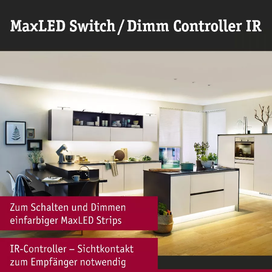 Paulmann 70683 MaxLED Dimm/Schalt Controller max. 144W inkl. IR-Fernbedienung