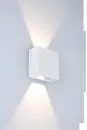 LUTEC LED Aussenleuchte Gemini Beams 10W 400lm 3000K IP54 Aluminium Weiß matt